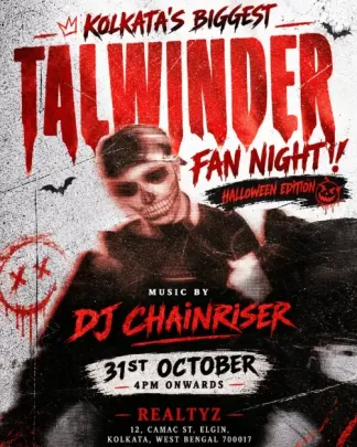 Kolkata's Biggest Halloween Talwiinder Fan Night