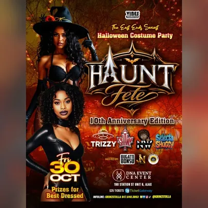 Haunt Fete PT 10 Ajax Ontario Canada Vibes Promotion