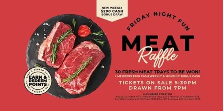 Friday Night Fun Meat Raffles