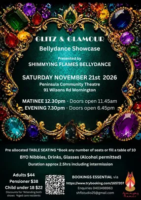 Shimmying Flames "Glitz & Glamour" Bellydance Showcase
