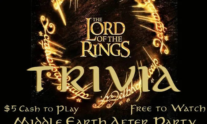 Lord of the Rings Trivia + Middle Earth Night