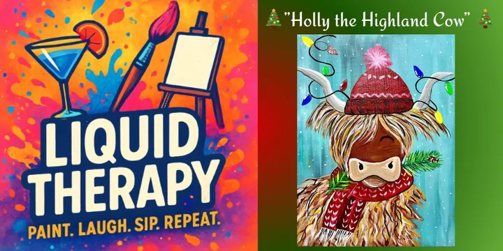 Liquid Therapy: “Holly the Highland Cow” Christmas Edition