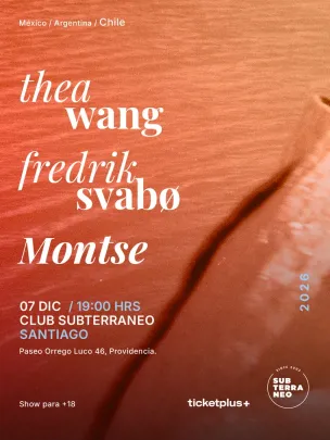 Montse ? Fredrik Svabo ? Thea Wang ? LUNES 07 DICIEMBRE ? Club Subterraneo