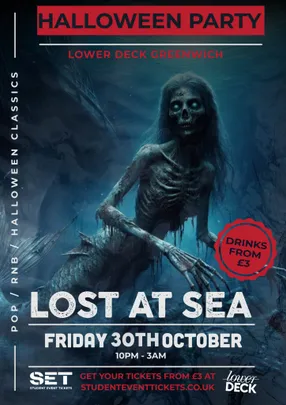 Greenwich Halloween Party Friday 30th October