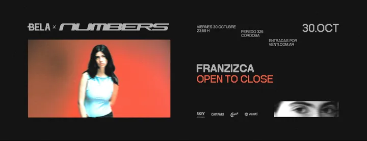 NUMBERS x BELA > Franzizca Open to Close