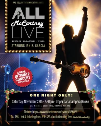ALL McCARTNEY LIVE — A Tribute to Paul McCartney: The Beatles, Wings & Solo Hits
