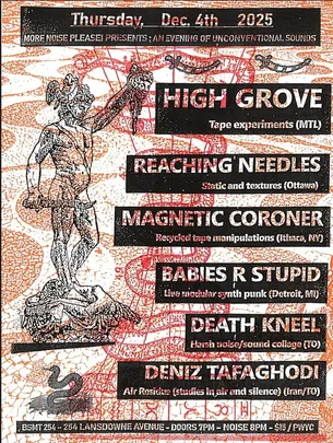 More Noise Please! presents: An Evening of Unconventional Sounds