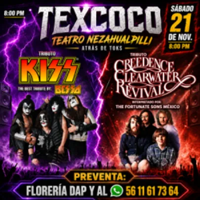TRIBUTO KISS & CREEDENCE EN TEXCOCO