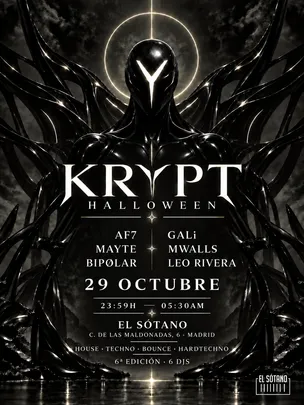 KRYPT: BIPØLAR, AF7, MWALLS, GALI, LEO RIVERA, MAYTE