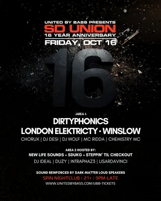 SD Union 16 Year Anniversary