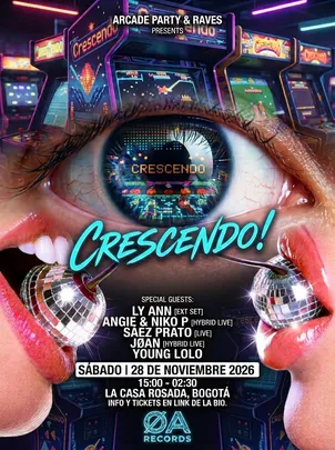 ARCADE PARTY & RAVES PRESENTS CRESCENDO