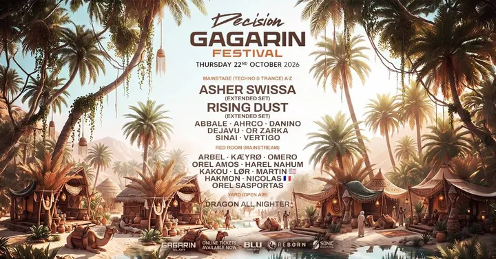 DECISION GAGARIN TEL AVIV • 3 STAGES • 22.10