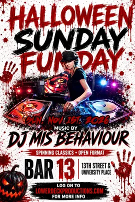 Halloween Weekend Sunday Funday Dance Party