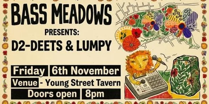 BASS MEADOWS with D2-Deets & Lumpy funk up Young Street Tavern